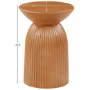  Meridian Opani Terracotta Concrete Indoor/Outdoor End Table IMAGE 6