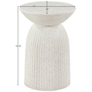  Meridian Opani Terrazzo Concrete Indoor/Outdoor End Table IMAGE 6