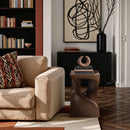  Meridian Jula Brown Concrete Indoor/Outdoor End Table IMAGE 2