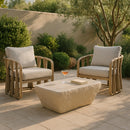  Meridian Rockford Beige Concrete Indoor/Outdoor Coffee Table IMAGE 10