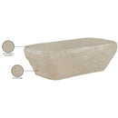  Meridian Rockford Beige Concrete Indoor/Outdoor Coffee Table IMAGE 9