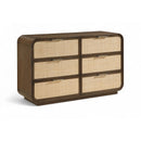  Color_Brown -- Windsor Brown Solid Wood Dresser IMAGE 1