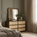  Color_Brown -- Windsor Brown Solid Wood Dresser IMAGE 2