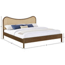  Color_Brown  Size_King  -- Windsor Brown Solid Wood King Bed IMAGE 9