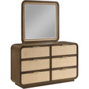  Meridian Windsor Brown Solid Wood Mirror IMAGE 1