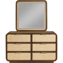  Meridian Windsor Brown Solid Wood Mirror IMAGE 4