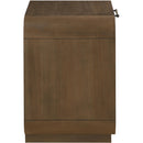  Meridian Windsor Brown Solid Wood Nightstand IMAGE 4