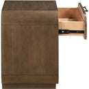  Meridian Windsor Brown Solid Wood Nightstand IMAGE 5