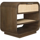  Color_Brown -- Windsor Brown Solid Wood Nightstand IMAGE 7