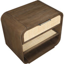  Meridian Windsor Brown Solid Wood Nightstand IMAGE 8