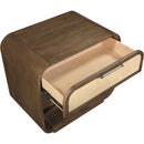  Meridian Windsor Brown Solid Wood Nightstand IMAGE 9