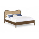  Color_Brown  Size_Queen  -- Windsor Brown Solid Wood Queen Bed IMAGE 1