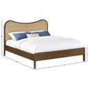  Color_Brown  Size_Queen  -- Windsor Brown Solid Wood Queen Bed IMAGE 9
