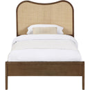  Color_Brown  Size_Twin  -- Windsor Brown Solid Wood Twin Bed IMAGE 3