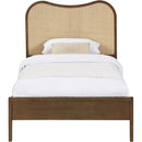  Meridian Windsor Brown Solid Wood Twin Bed IMAGE 3