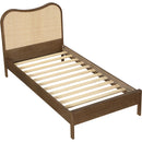  Meridian Windsor Brown Solid Wood Twin Bed IMAGE 6