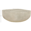  Meridian Sonara Beige Concrete Indoor/Outdoor Coffee Table IMAGE 7