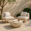  Meridian Sonara Beige Concrete Indoor/Outdoor Coffee Table IMAGE 9