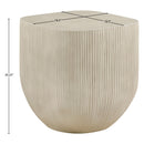  Meridian Sonara Beige Concrete Indoor/Outdoor End Table IMAGE 7