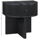  Meridian Cortland Black Acacia Veneer And Solid Wood Night Stand IMAGE 10