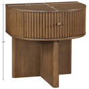  Color_Brown -- Cortland Brown Acacia Veneer And Solid Wood Night Stand IMAGE 10