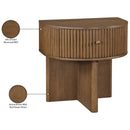  Color_Brown -- Cortland Brown Acacia Veneer And Solid Wood Night Stand IMAGE 11