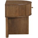  Color_Brown -- Cortland Brown Acacia Veneer And Solid Wood Night Stand IMAGE 3