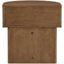  Meridian Cortland Brown Acacia Veneer And Solid Wood Night Stand IMAGE 4