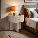  Meridian Cortland Natural Acacia Veneer And Solid Wood Night Stand IMAGE 2