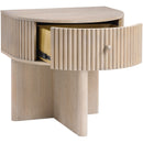  Meridian Cortland Natural Acacia Veneer And Solid Wood Night Stand IMAGE 6