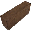  Meridian Everson Brown Oak Veneer And Solid Wood Sideboard/Buffet IMAGE 9