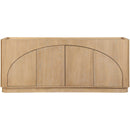  Meridian Everson Natural Oak Veneer And Solid Wood Sideboard/Buffet IMAGE 3