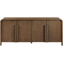  Meridian Harmony Brown Oak Veneer And Solid Wood Sideboard/Buffet IMAGE 3