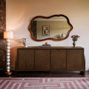  Meridian Elanor Brown Oak Veneer And Solid Wood Sideboard/Buffet IMAGE 2