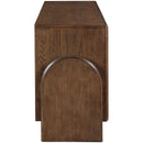  Meridian Elanor Brown Oak Veneer And Solid Wood Sideboard/Buffet IMAGE 4