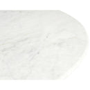 Meridian Liona White Marble And Mango Wood Coffee Table IMAGE 7