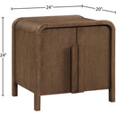  Color_Brown -- Meridian Harmony Nightstand IMAGE 10
