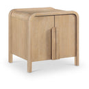  Color_Natural -- Harmony Natural Oak Veneer And Solid Wood Night Stand IMAGE 1