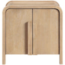  Color_Natural -- Harmony Natural Oak Veneer And Solid Wood Night Stand IMAGE 3