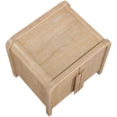 Color_Natural -- Harmony Natural Oak Veneer And Solid Wood Night Stand IMAGE 6
