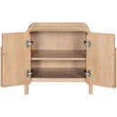  Color_Natural -- Harmony Natural Oak Veneer And Solid Wood Night Stand IMAGE 8