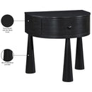  Meridian Oasis Black Acacia Veneer And Solid Wood Night Stand IMAGE 12