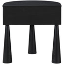  Color_Black -- Meridian Oasis 1 Drawer Nightstand IMAGE 4