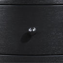  Meridian Oasis Black Acacia Veneer And Solid Wood Night Stand IMAGE 9