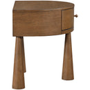  Color_Brown -- Oasis Brown Acacia Veneer And Solid Wood Night Stand IMAGE 3