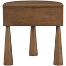  Color_Brown -- Oasis Brown Acacia Veneer And Solid Wood Night Stand IMAGE 4