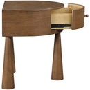  Color_Brown -- Oasis Brown Acacia Veneer And Solid Wood Night Stand IMAGE 7