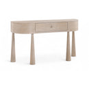  Meridian Oasis Natural Acacia Veneer And Solid Wood Console Table IMAGE 1