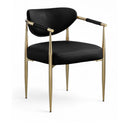  Meridian Virella Black Vegan Leather Upholstered Dining Chair IMAGE 1