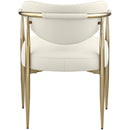  Color_Cream -- Virella Cream Vegan Leather Upholstered Dining Chair IMAGE 5
